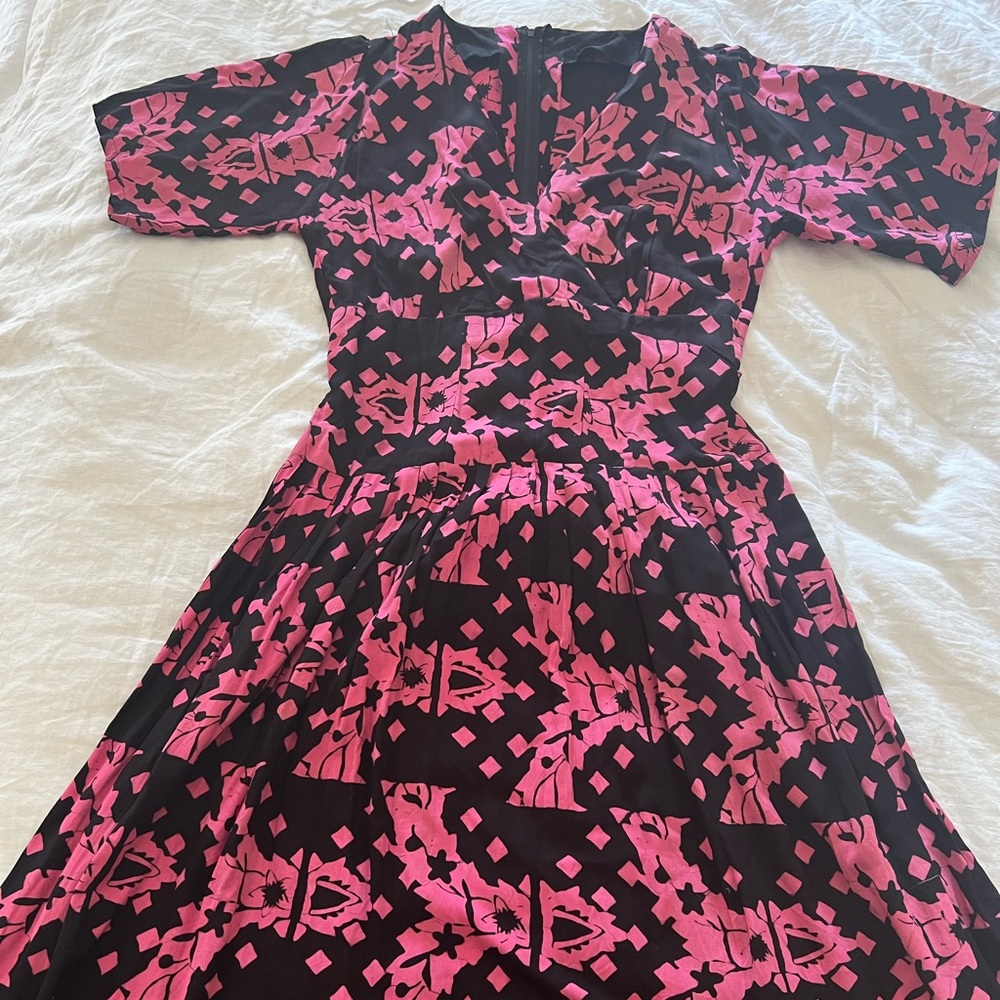 Vintage pink and black party dress